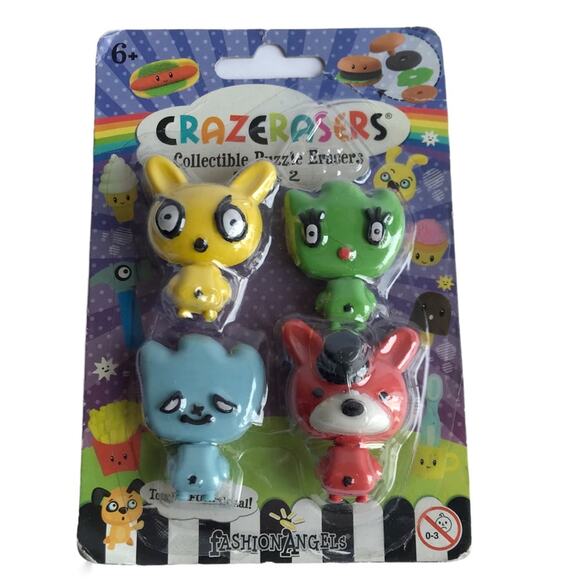 Crazerasers Series 2 Collectible Puzzle Eraser Set - Picture 1 of 8